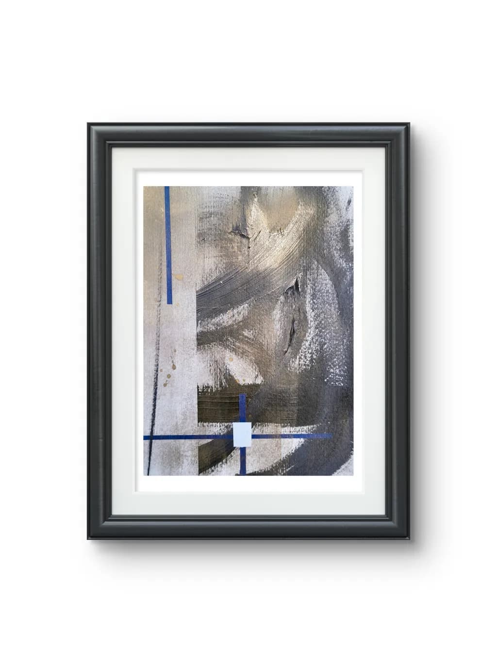 Abstract Texture with Blue Lines