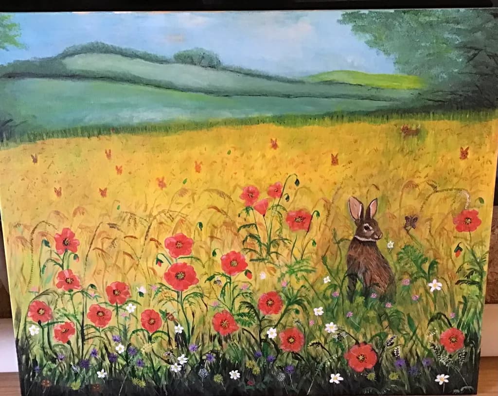 Poppy Meadow Hare