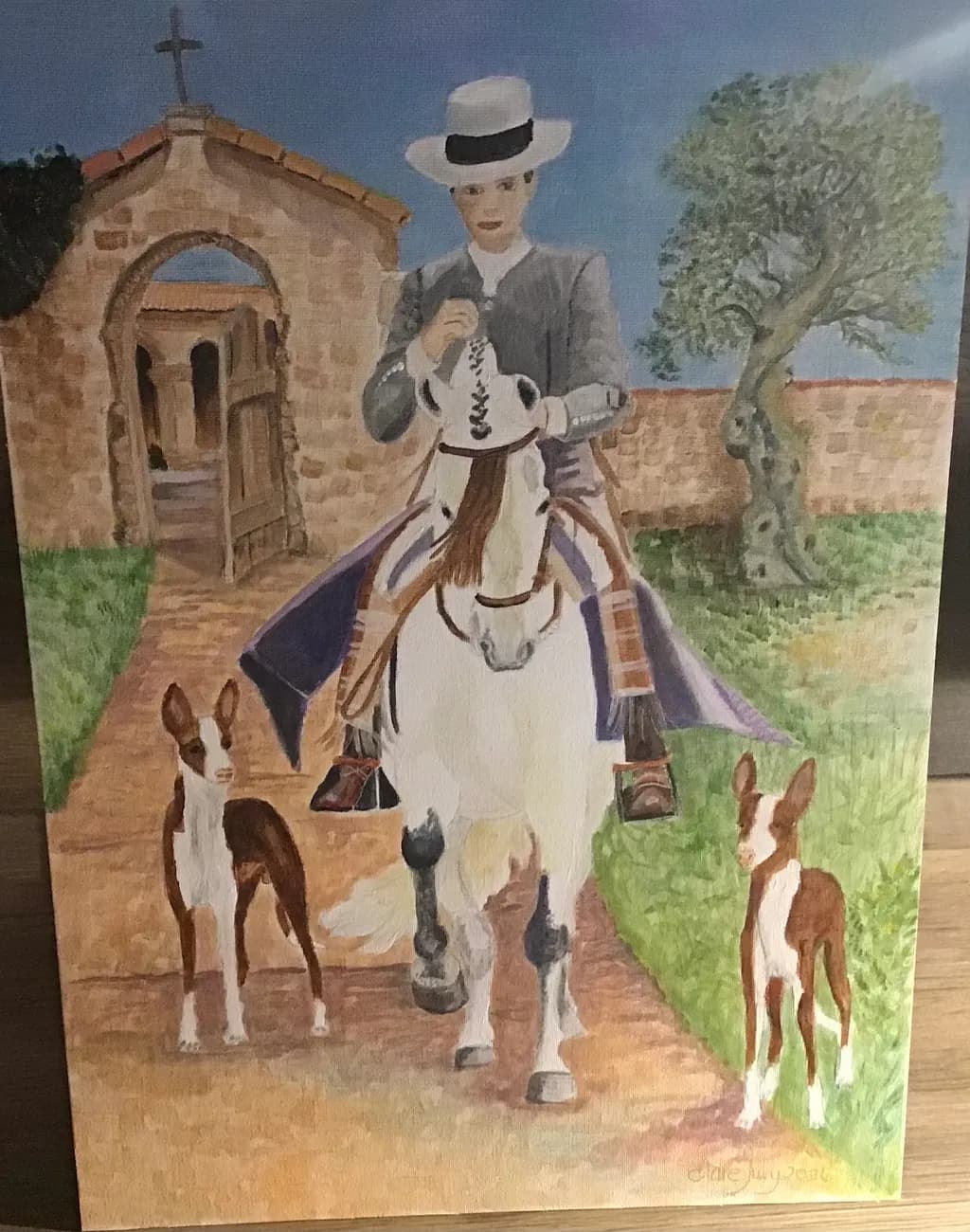 Mounted Rider with Hounds