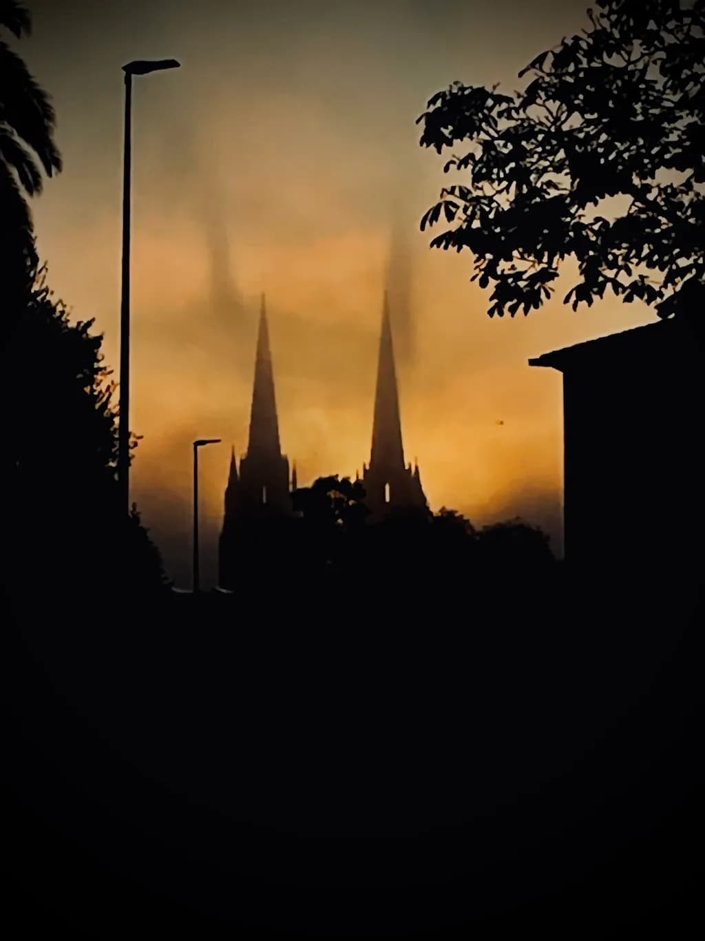 Twin Spires at Dusk