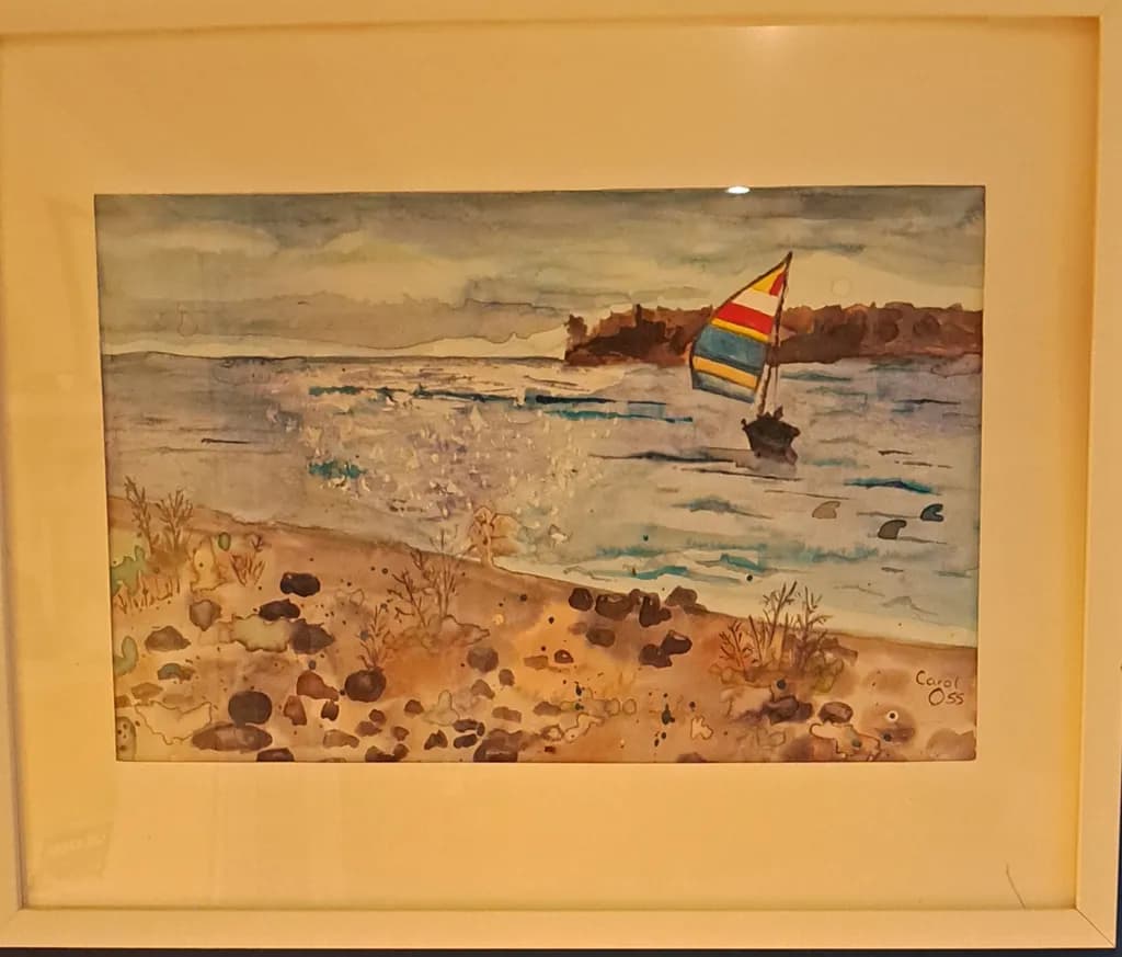 Striped Sailboat Coast