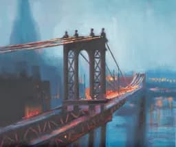 Manhattan Bridge at Twilight