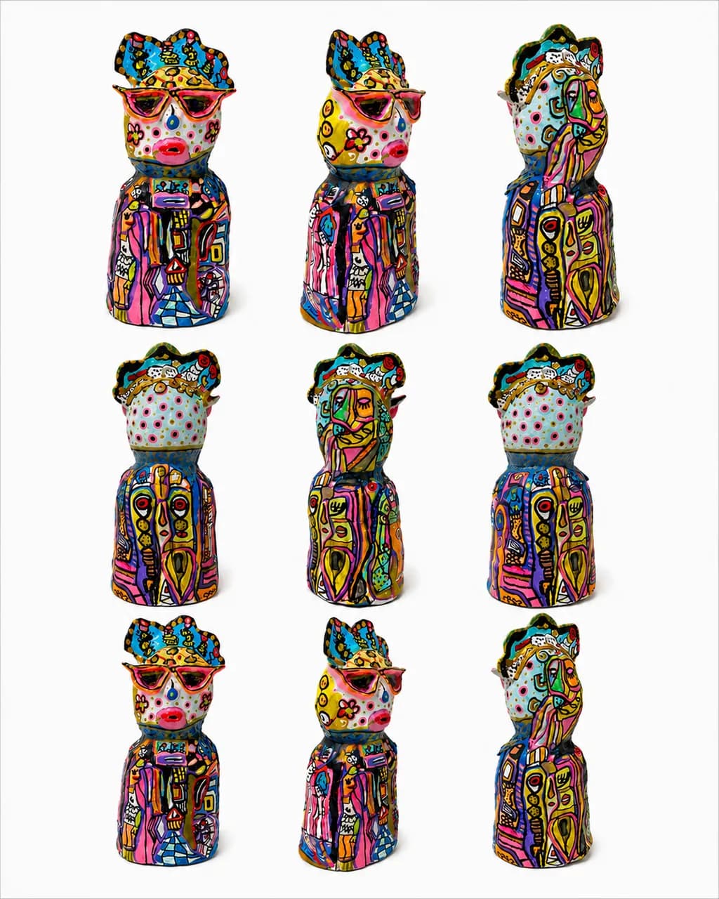 Colorful Abstract Figurines