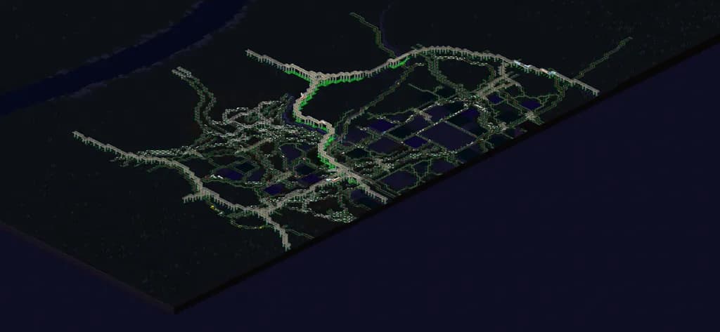 City Grid at Night