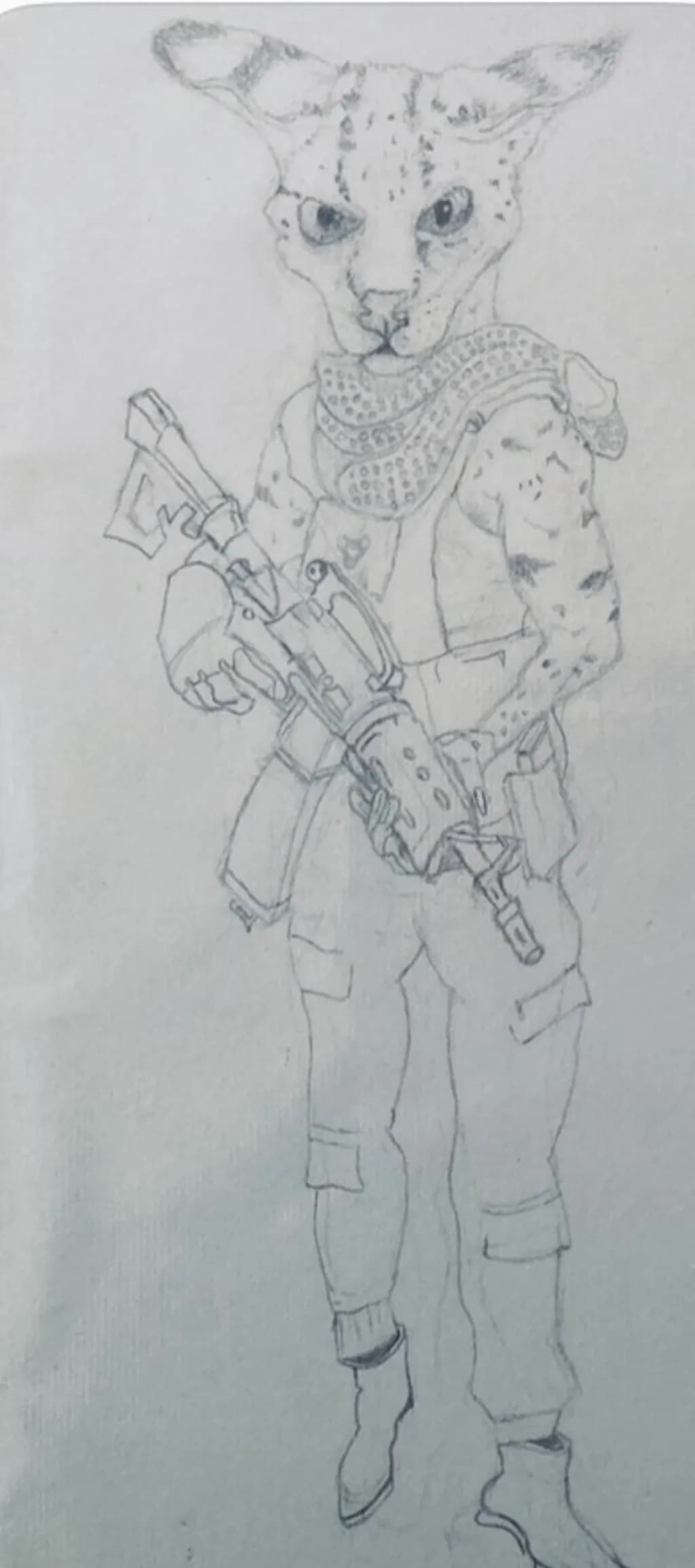 Armed Feline Warrior