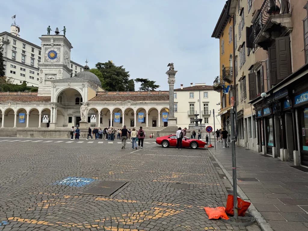 Red Car at the Square