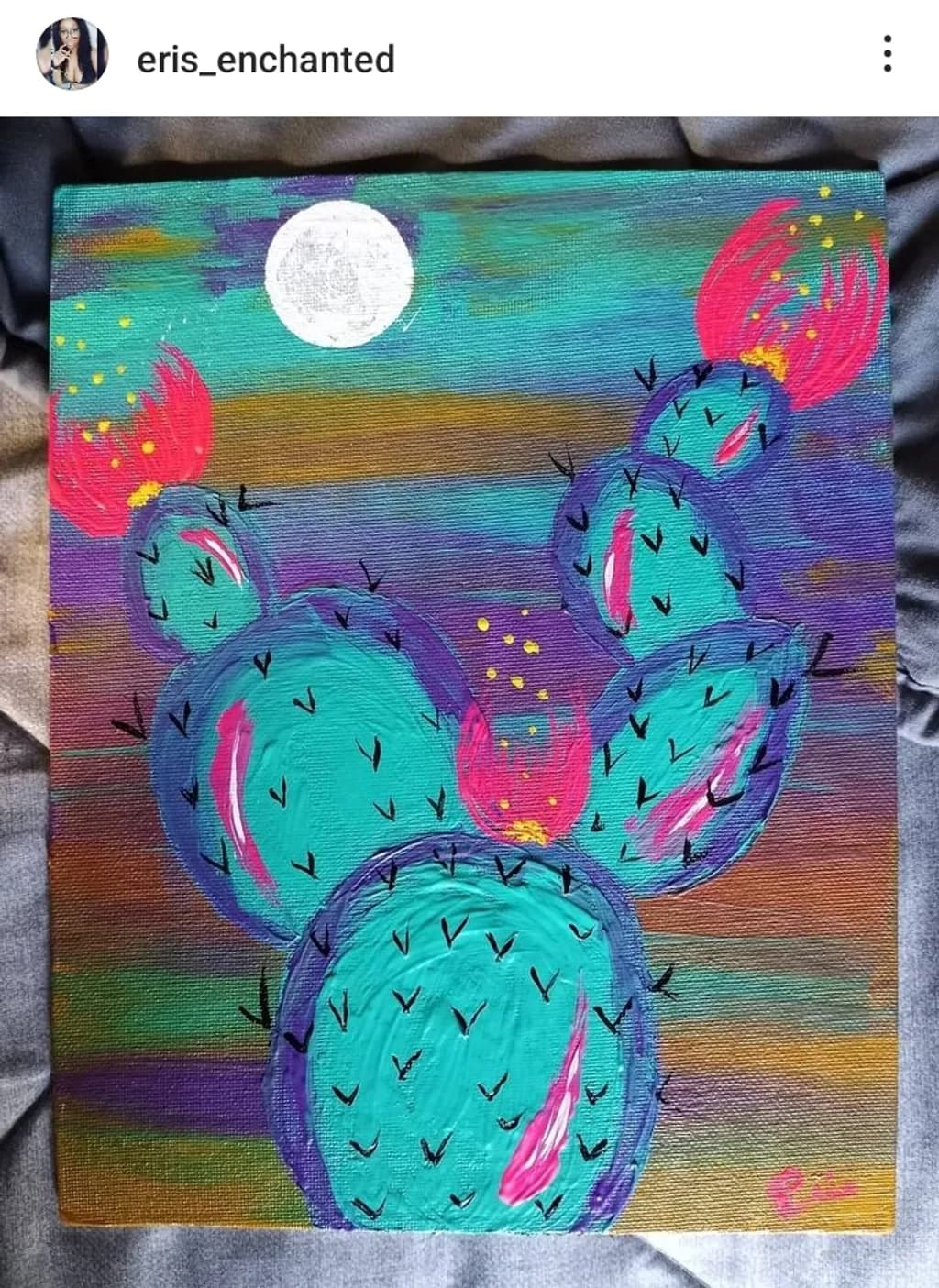 Moonlit Prickly Pear