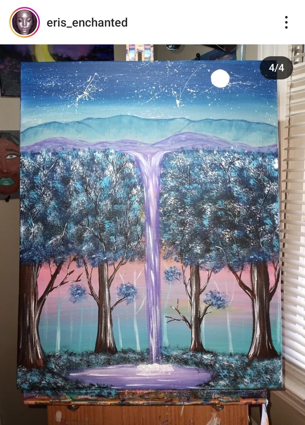Moonlit Cascade