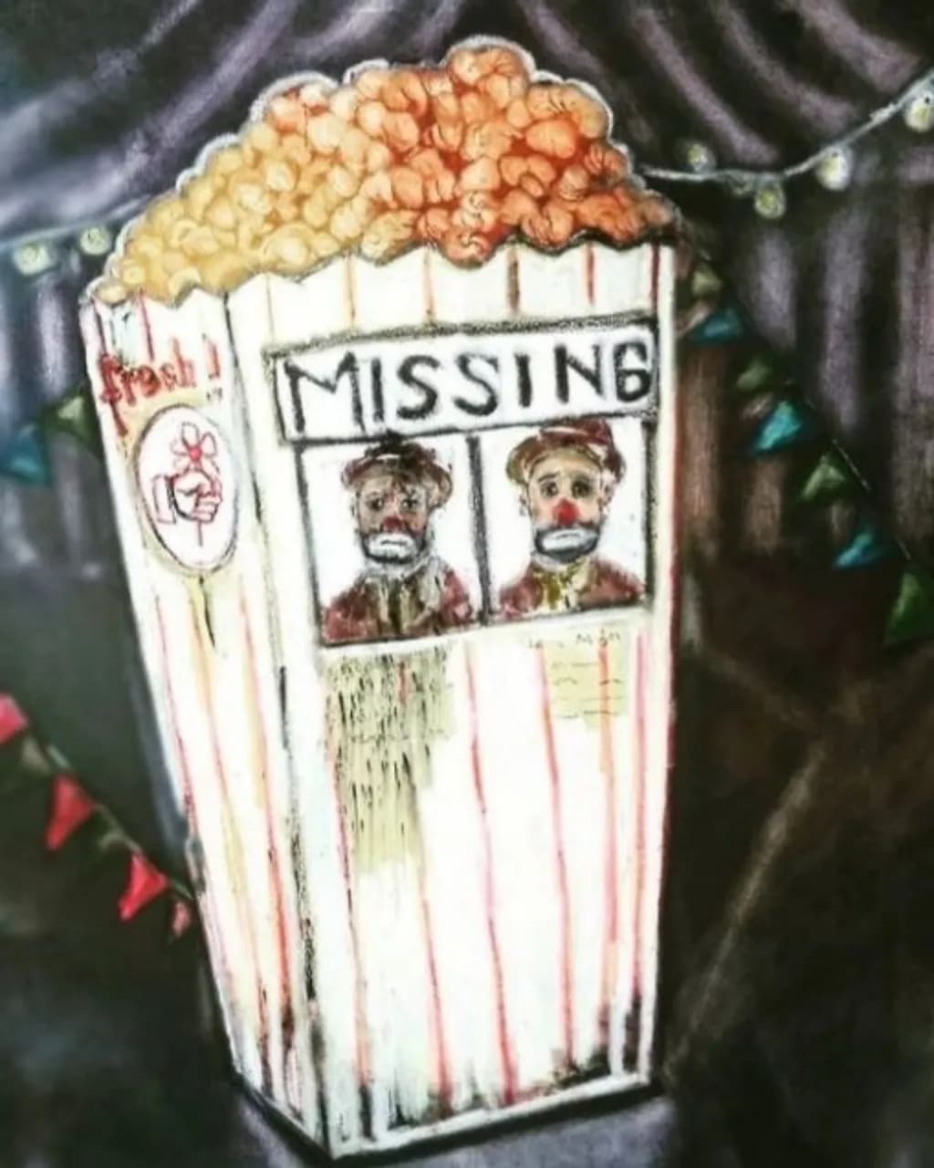 Missing Clowns Popcorn