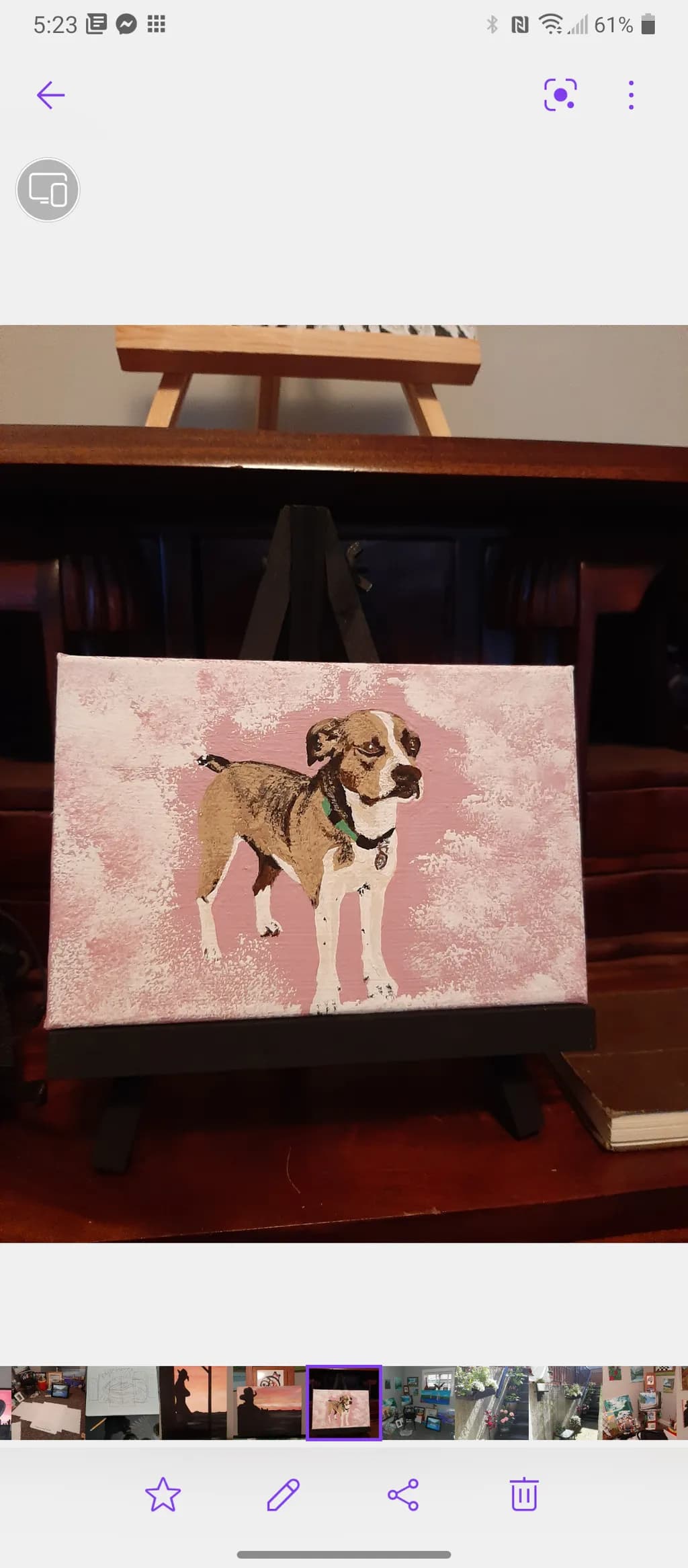 Brown and White Dog Portrait