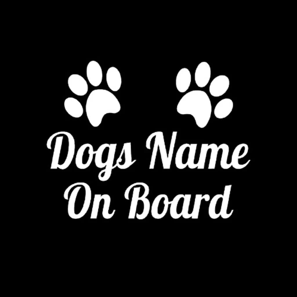 Personalized Dog Sticker