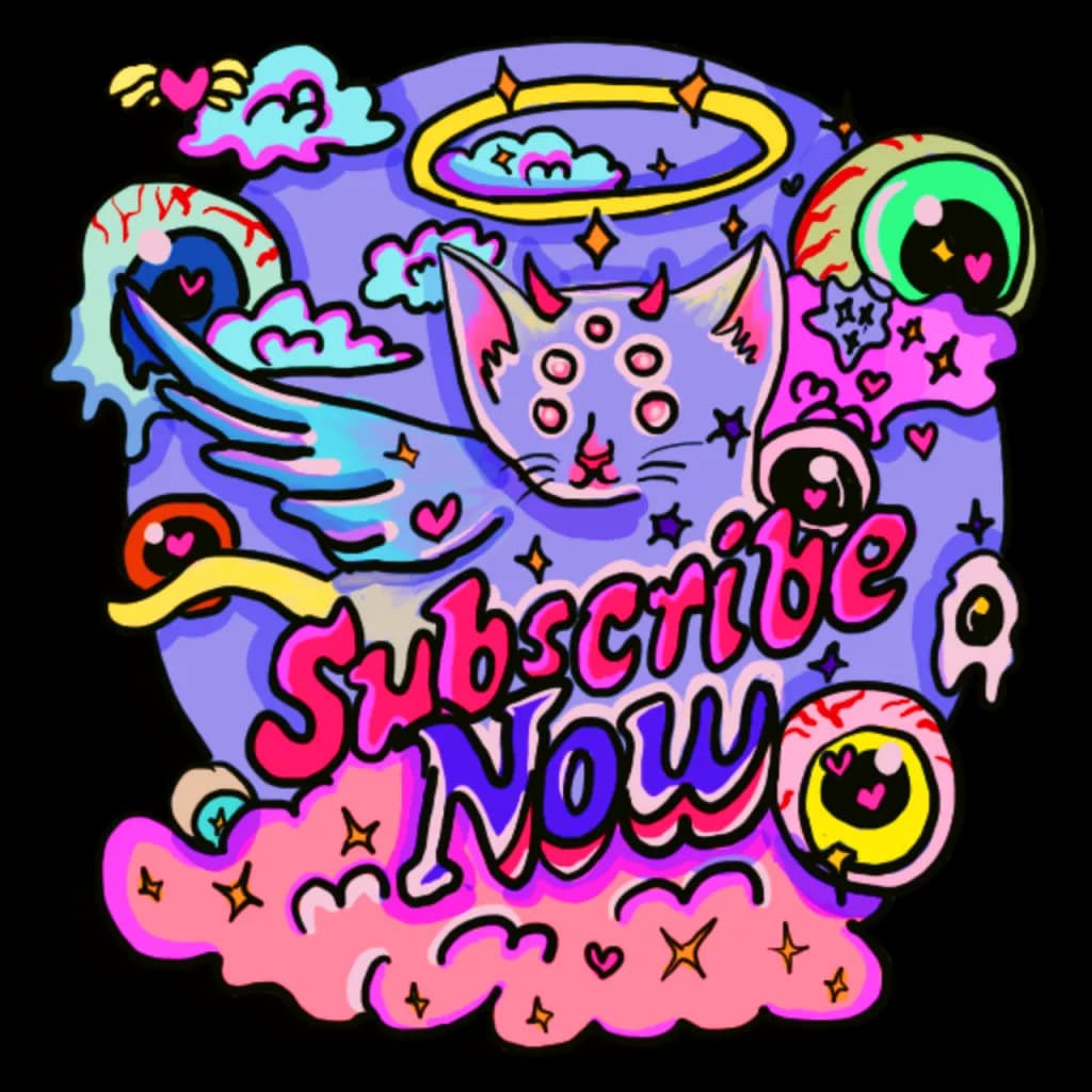 Subscribe Cat Angel