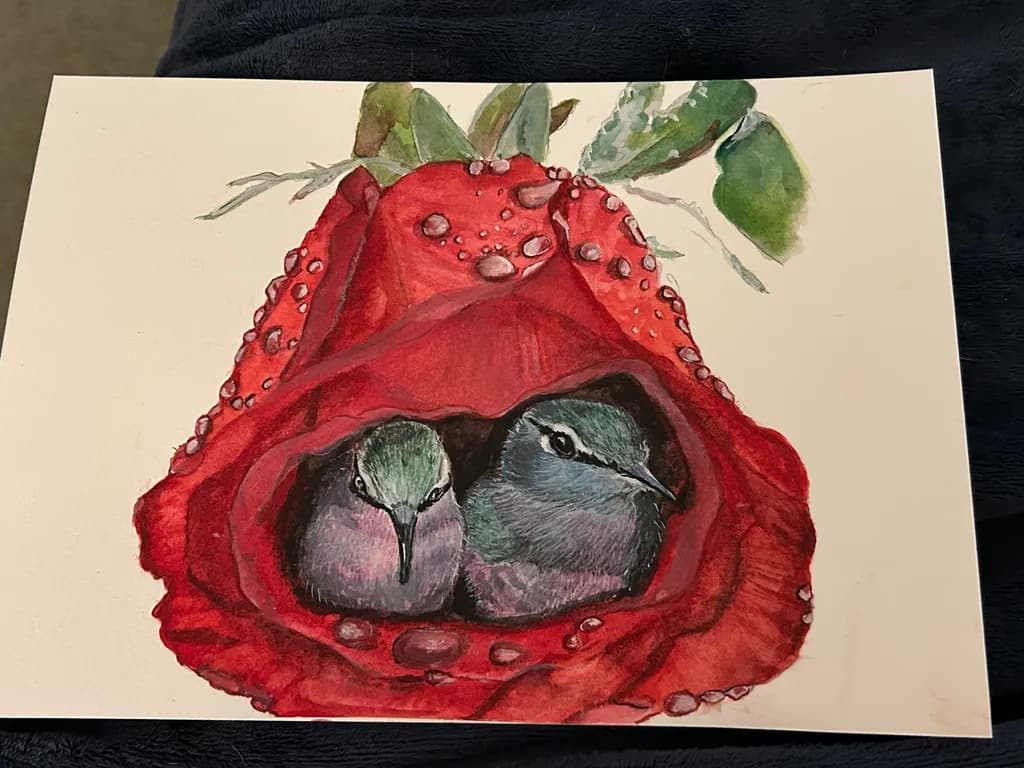 Nestled in Rose