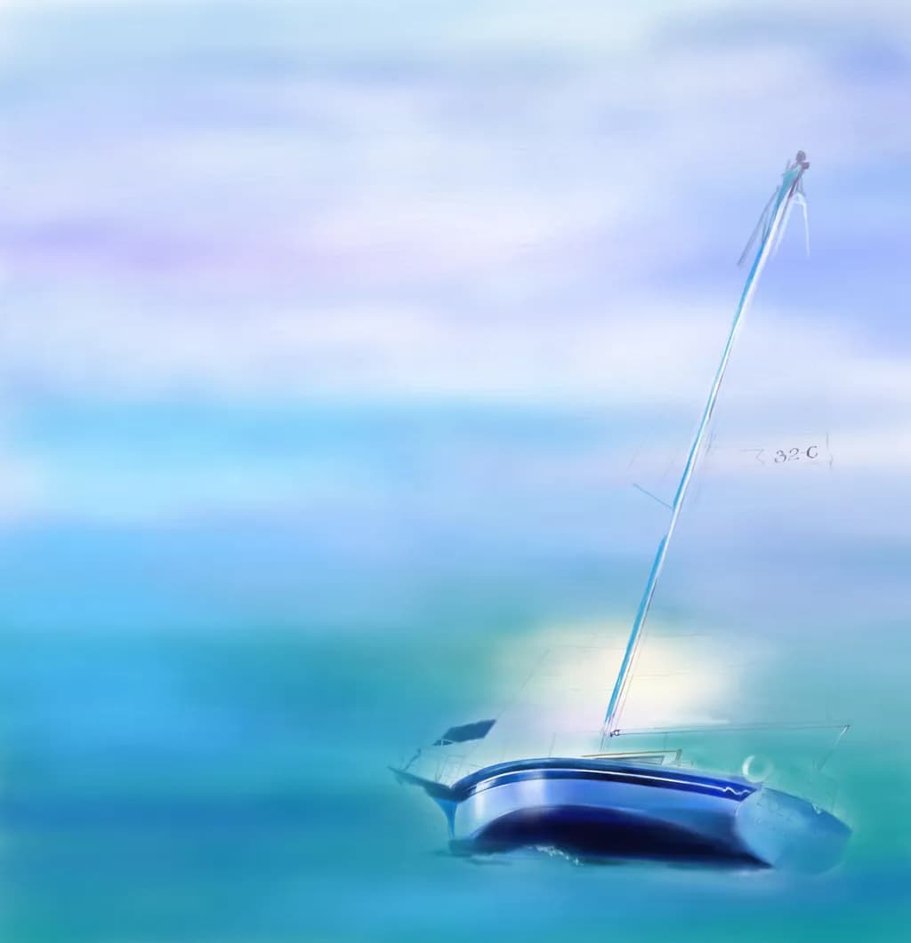 Calm Sailboat Drift