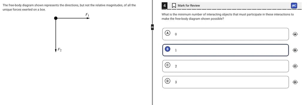 Free-Body Forces Diagram