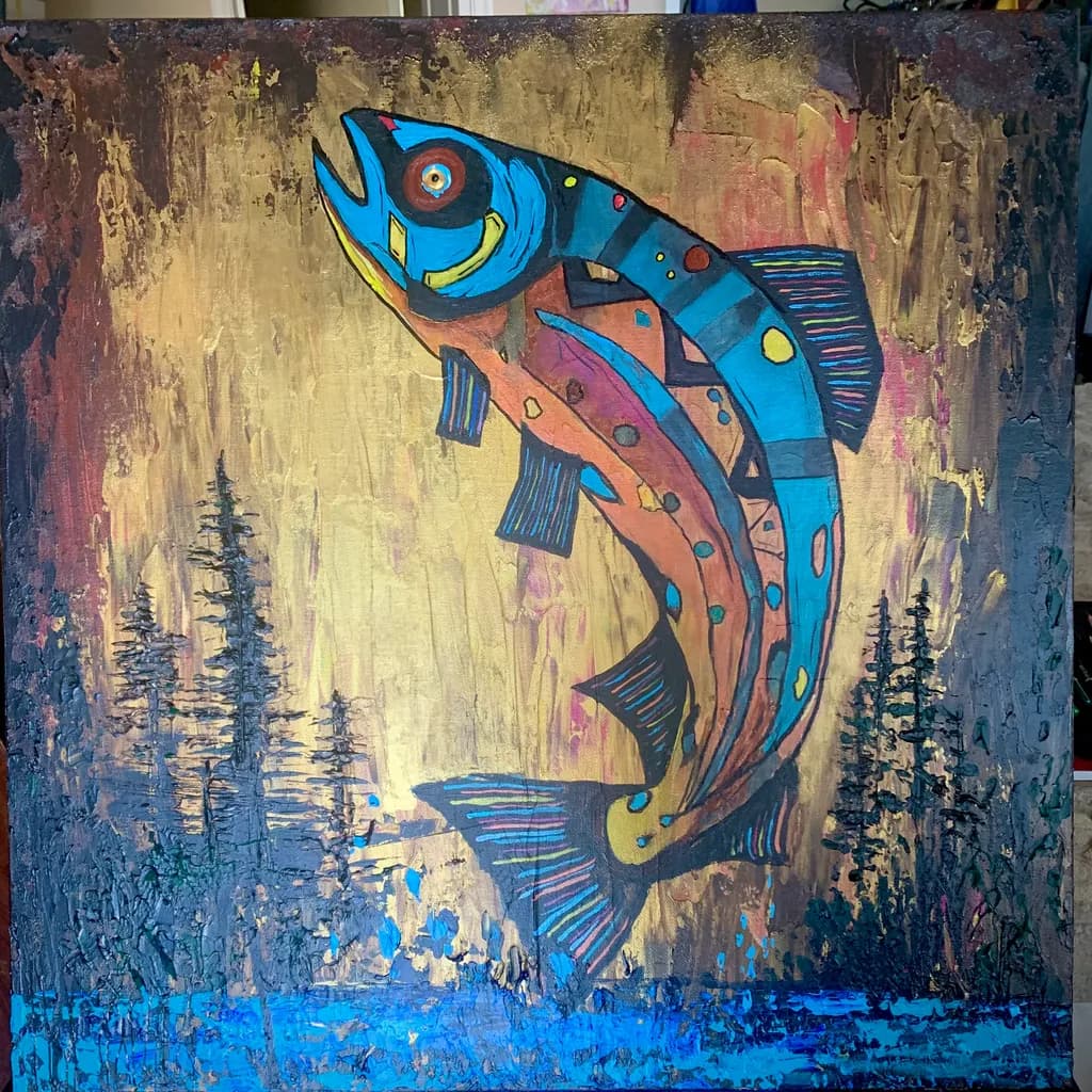 Geometric Salmon Leap