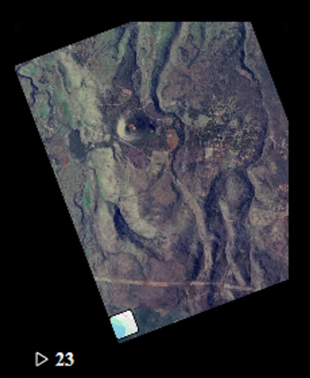 Volcanic Crater Topography