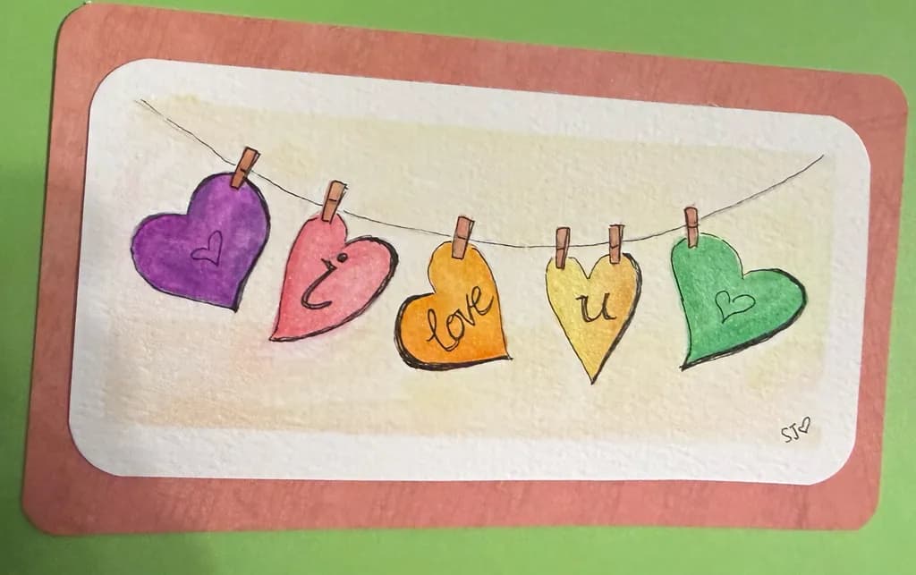 Colorful Heart Message