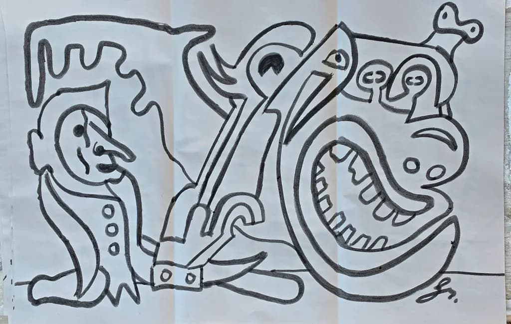 Abstract Creature Linework