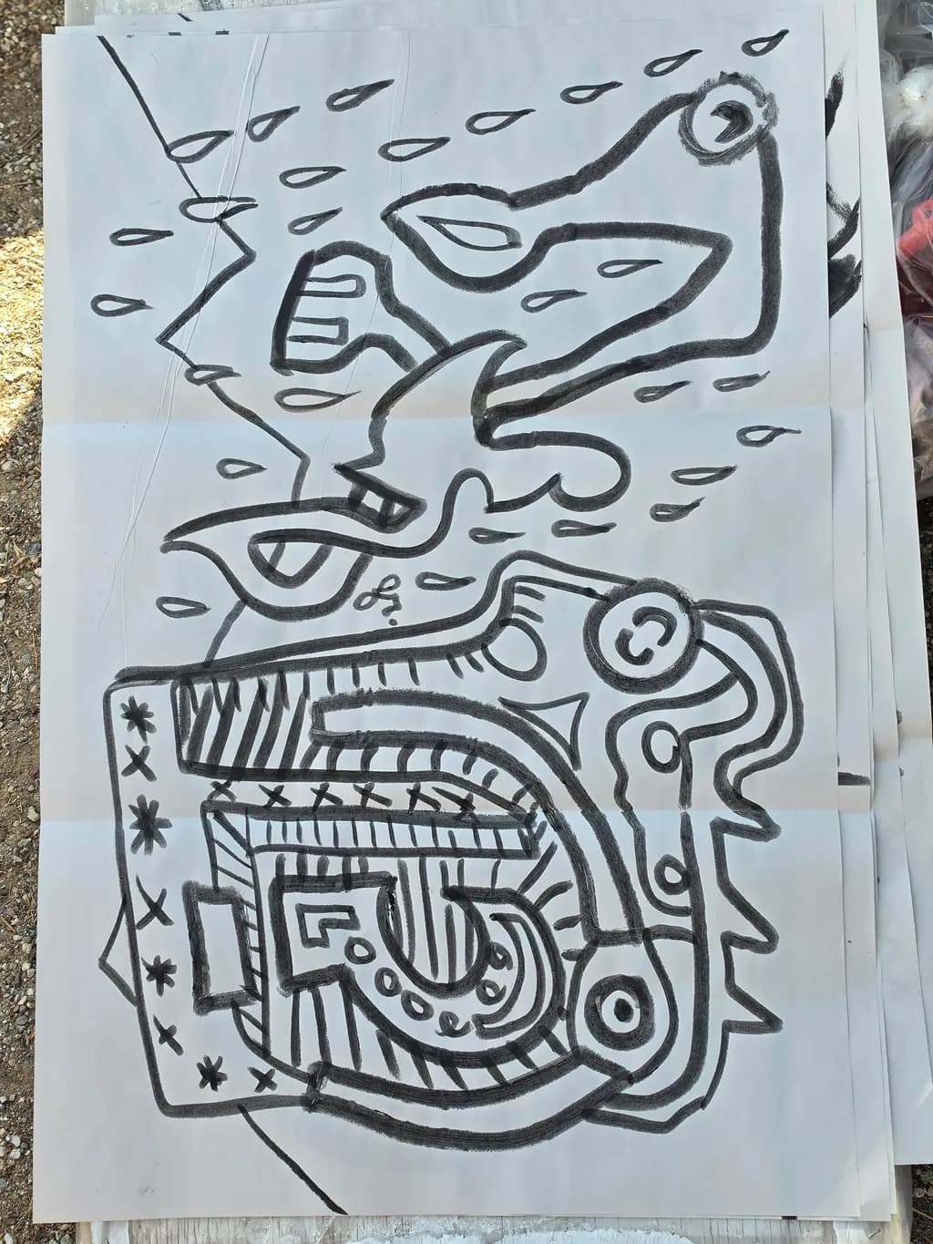 Abstract Faces Composition