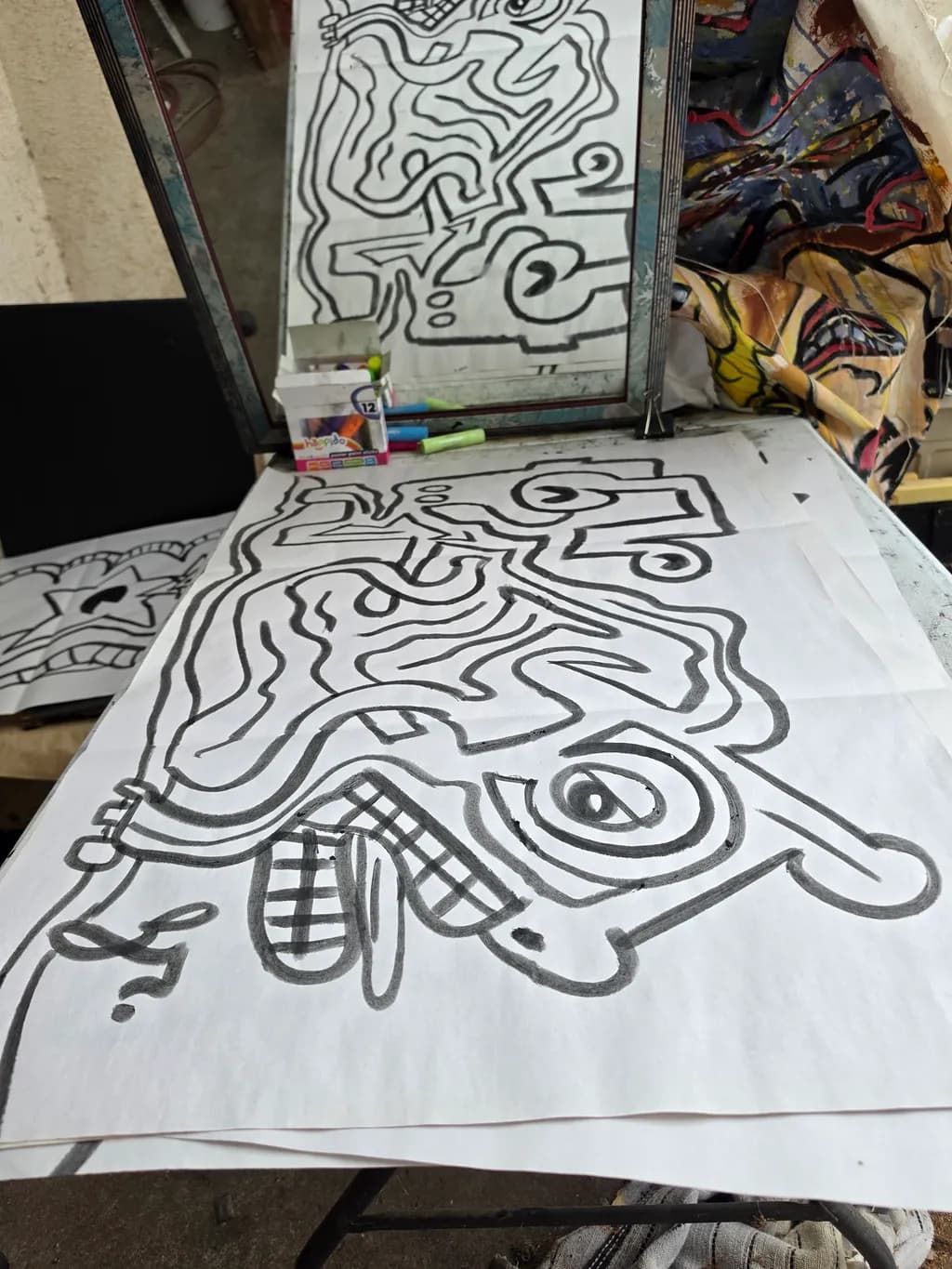 Abstract Face Drawing