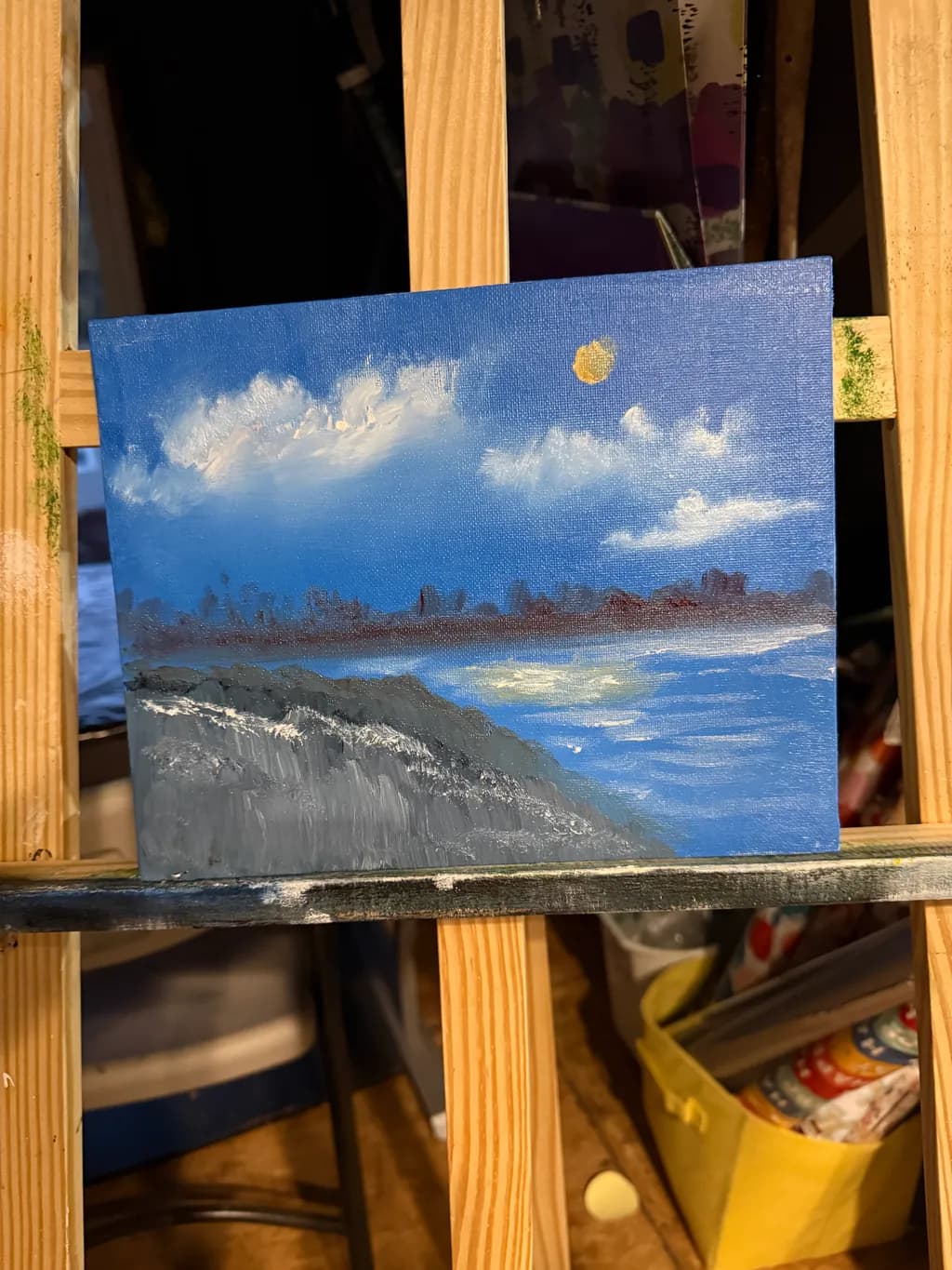 Moonlit Coastline