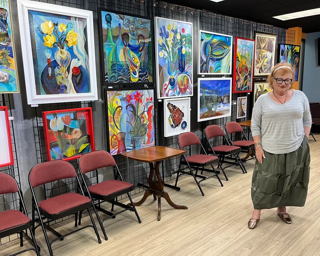 Gallery Chairs with Woman