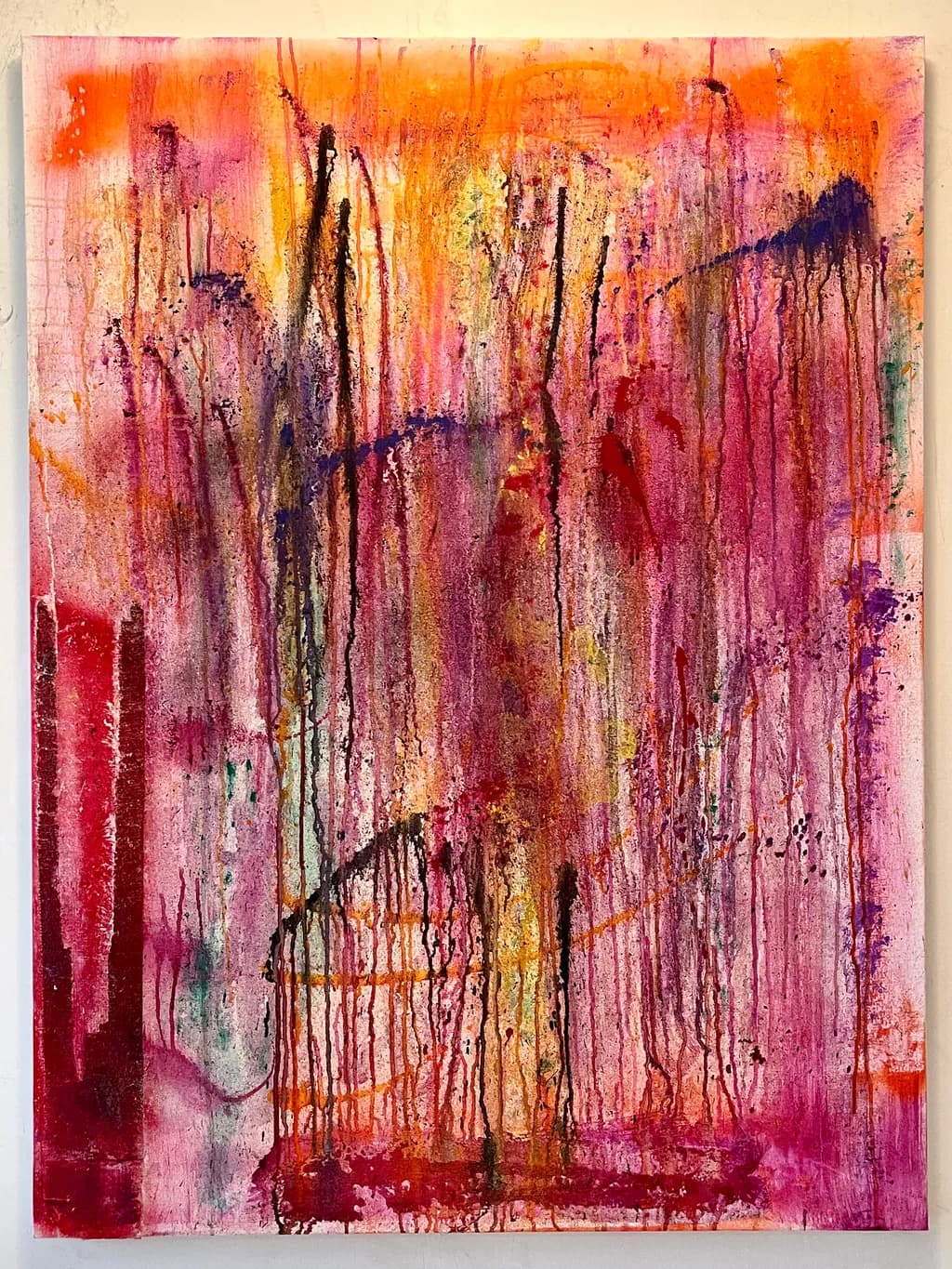 Abstract Drip Canvas