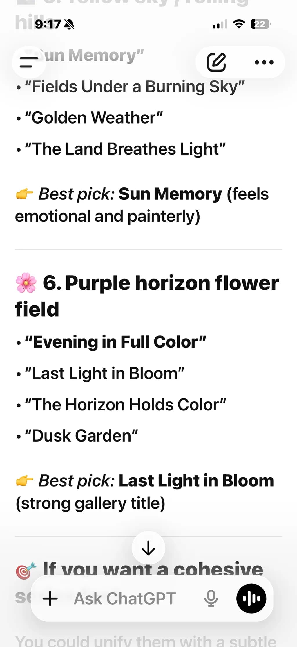 Last Light in Bloom