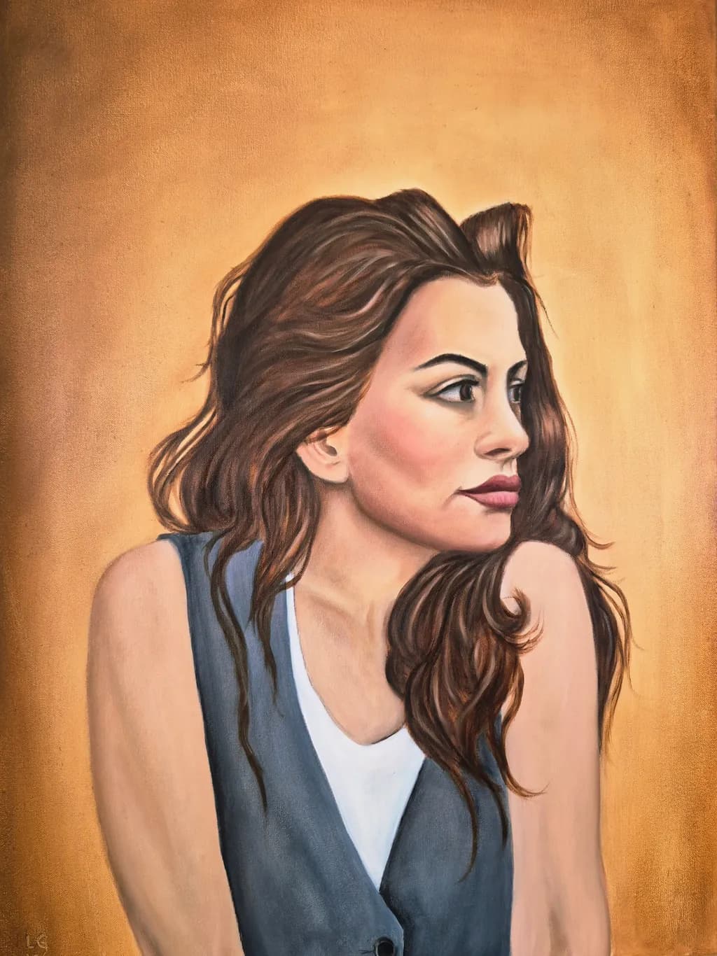 Ochre Profile Portrait
