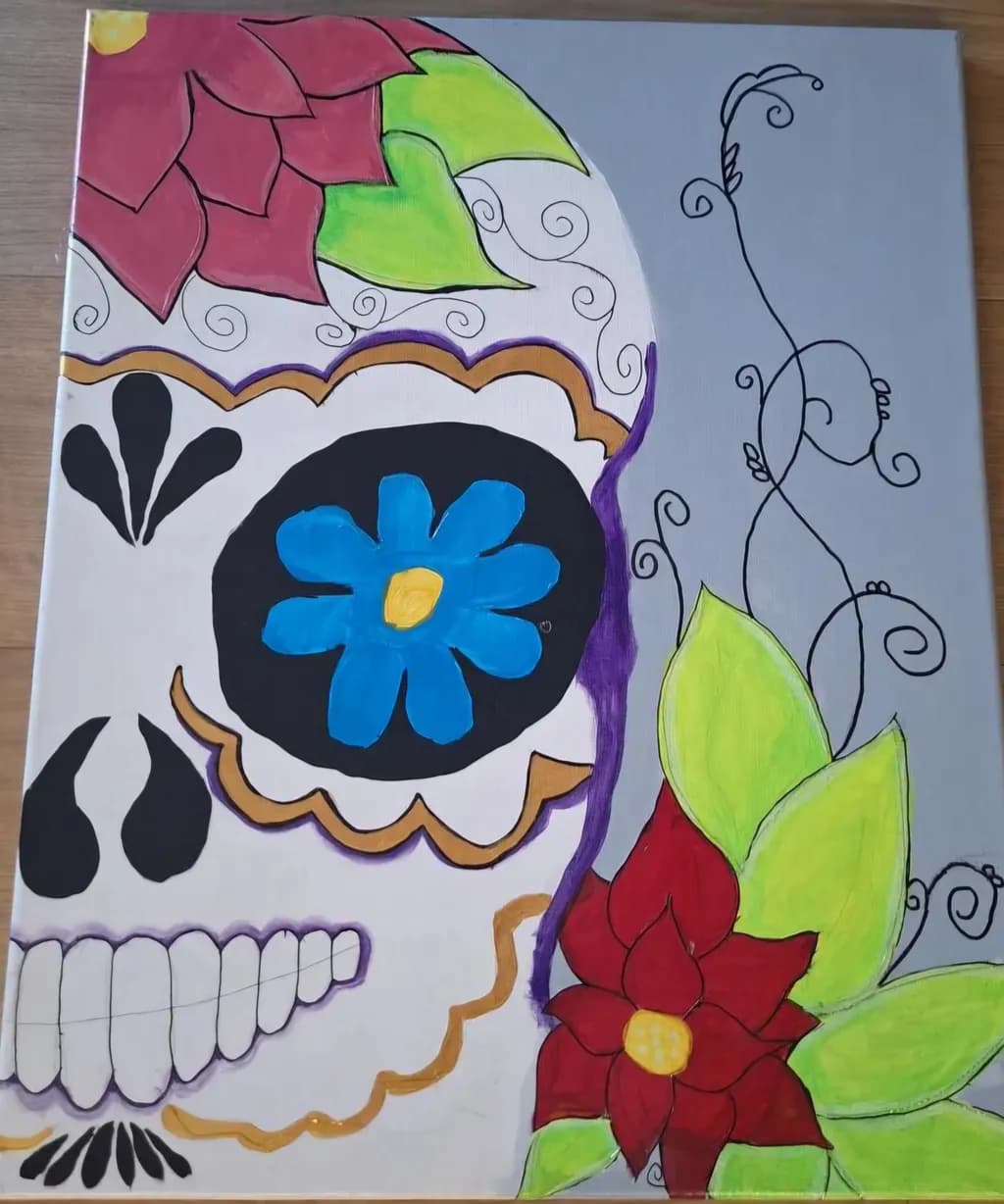 Floral Sugar Skull