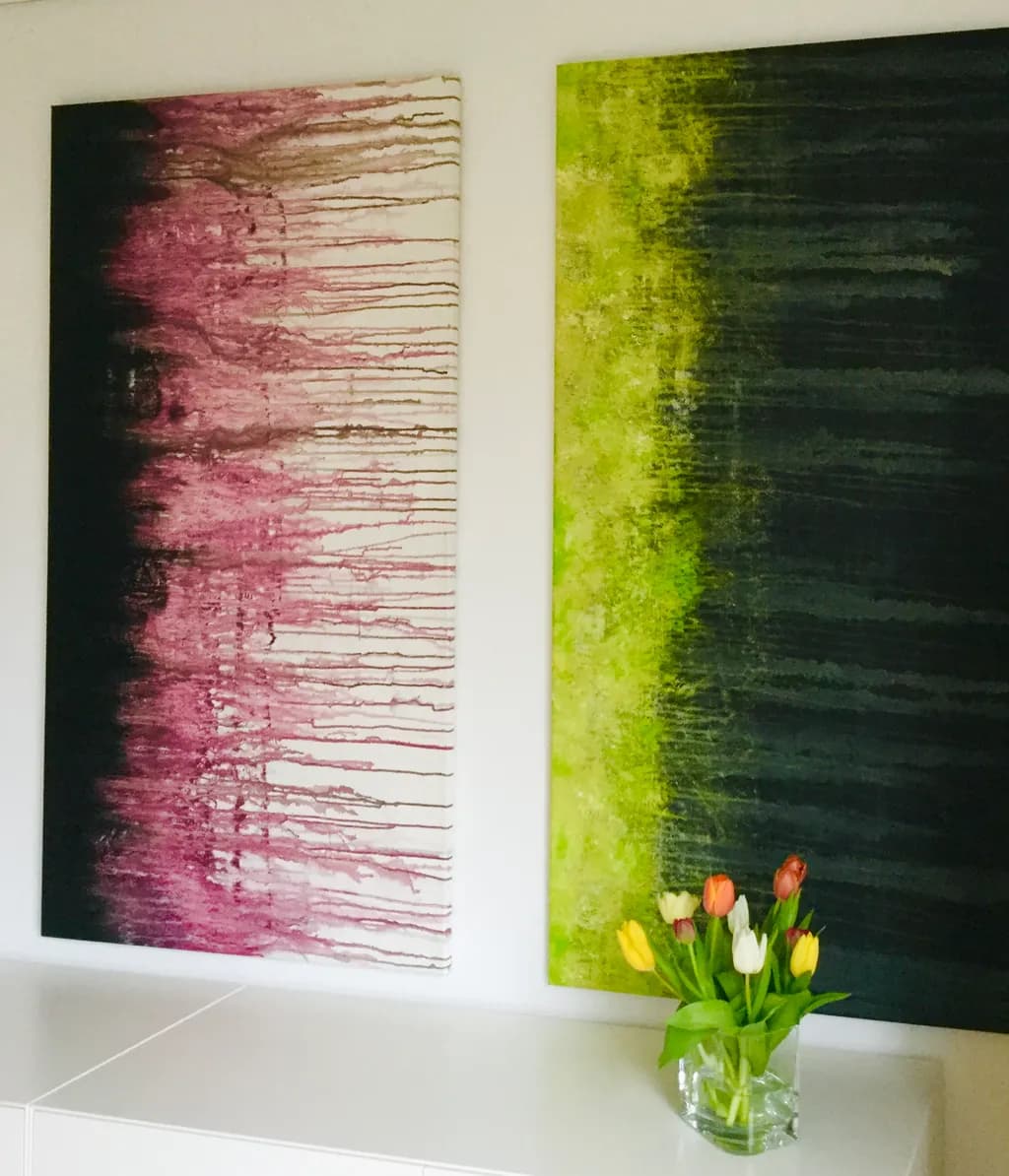 Crimson and Verdant Flow