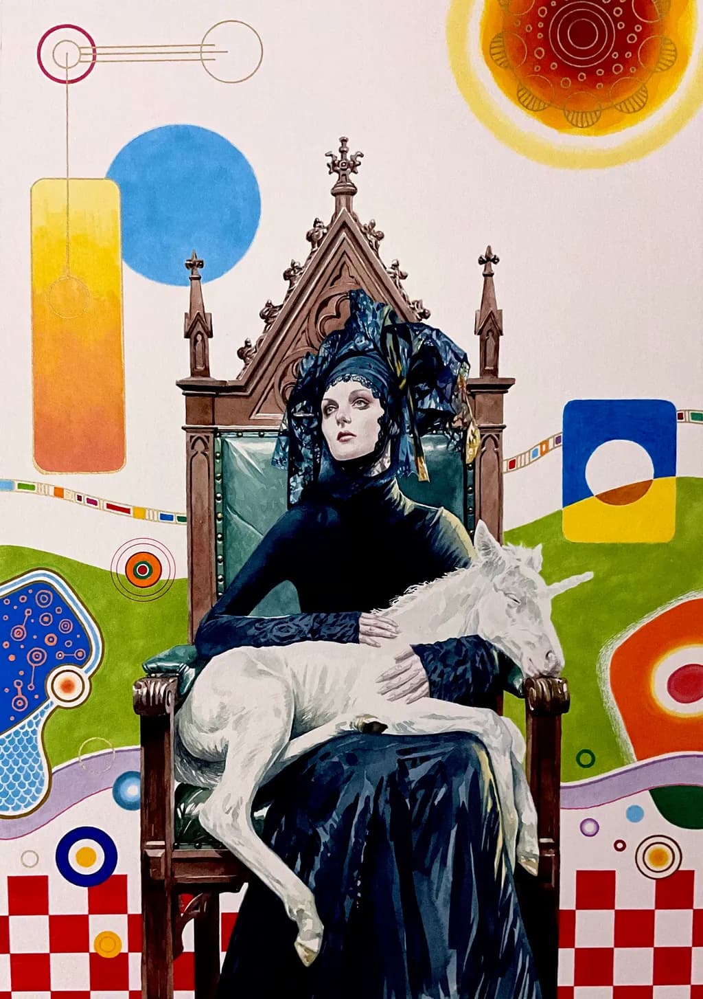 Throne with Unicorn