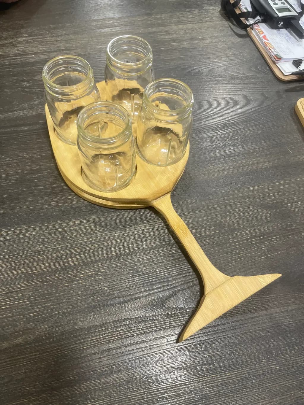 Paddle Glass Jar Set