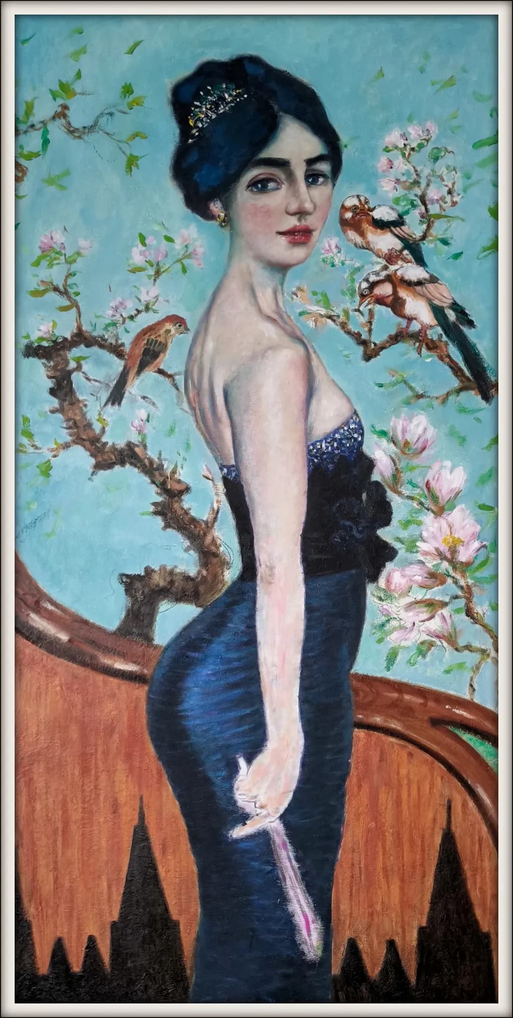 Vrouw in Blauw