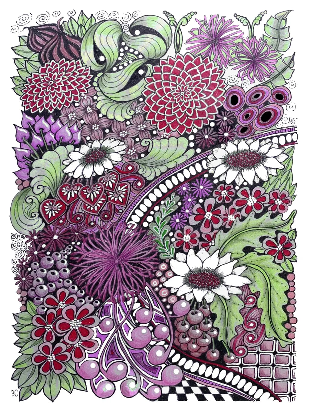 Floral Study Plum