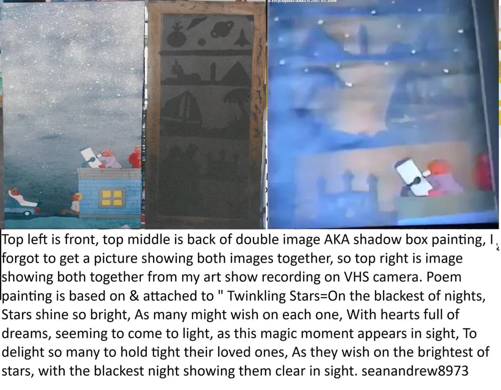 Double Image Painting: Starry Night