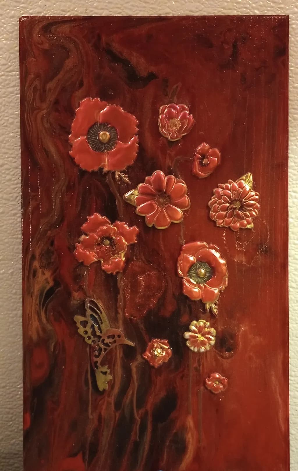 Crimson Bloom Carving