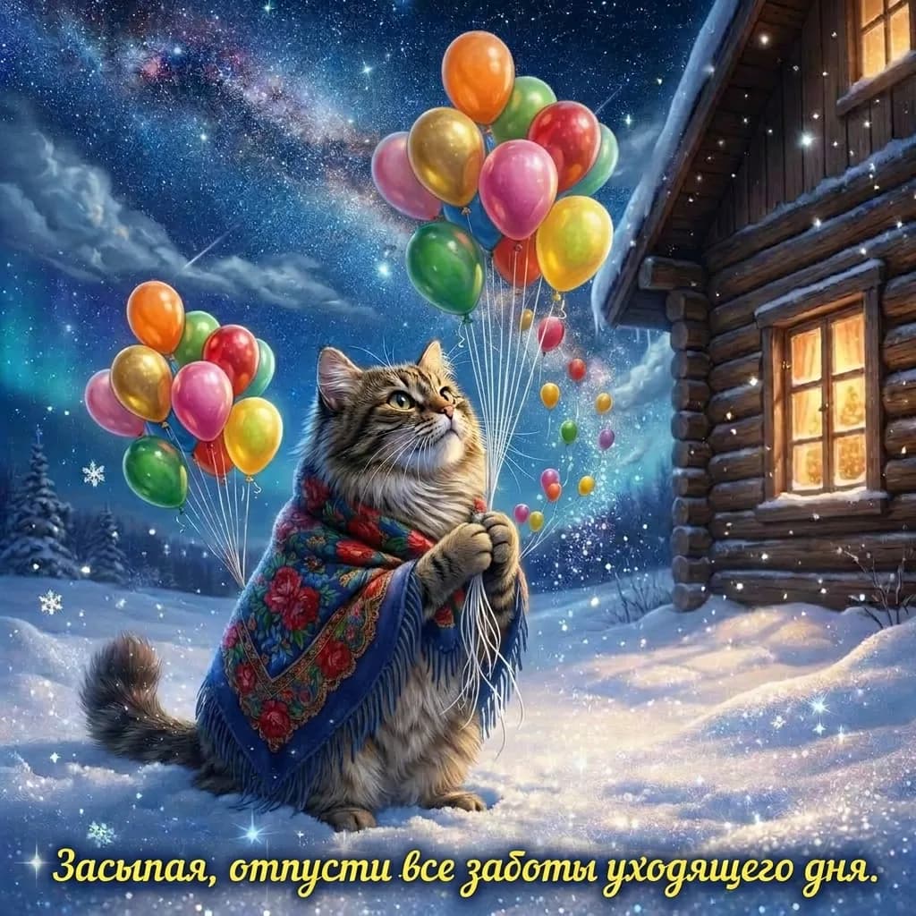 Winter Balloon Wishes