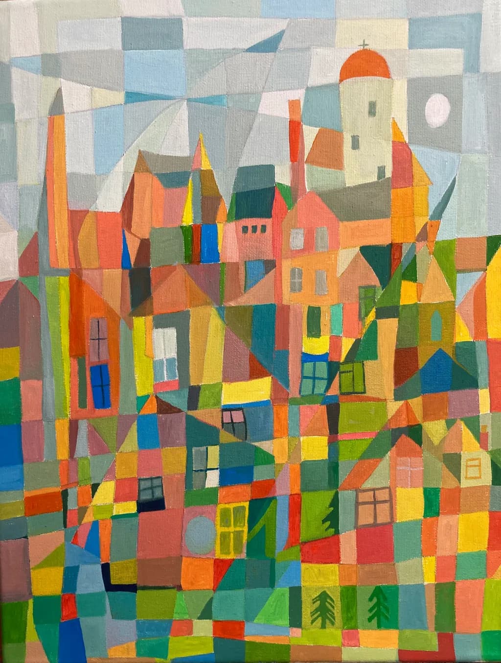 Cubist Villagescape
