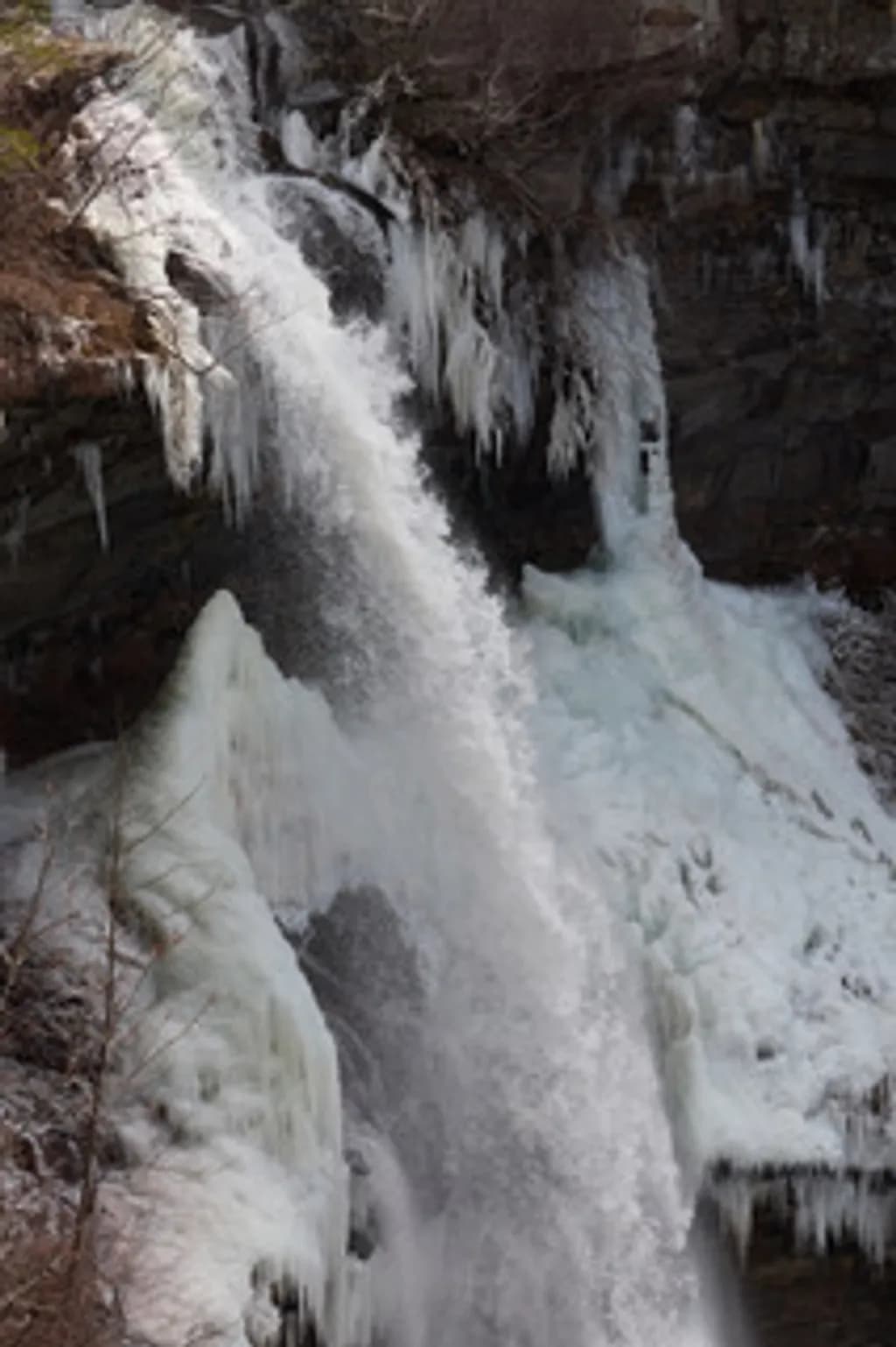 Frozen Cave Stalactites