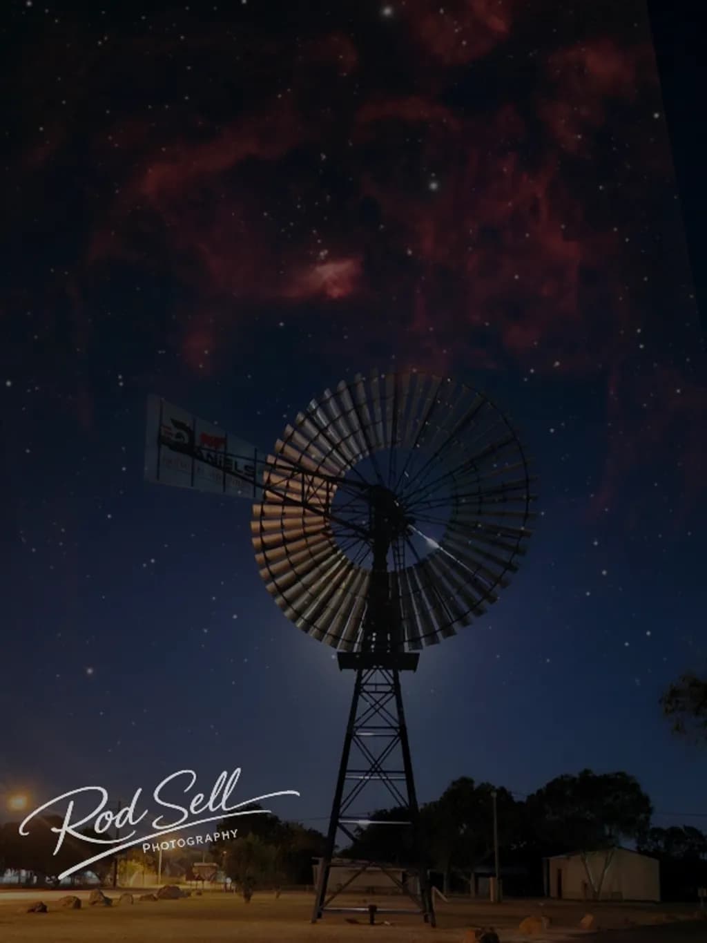 Night Windmill Sky