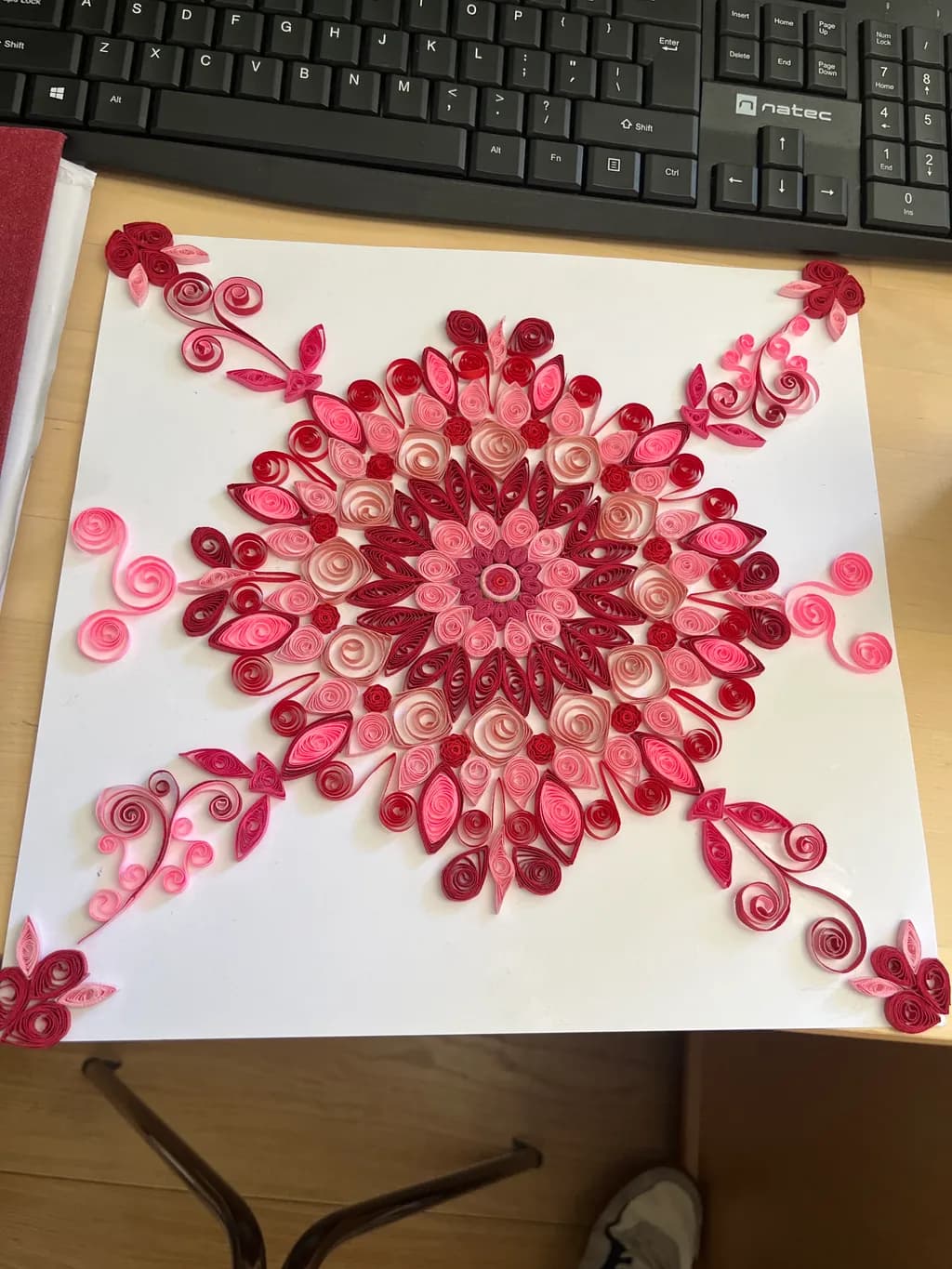 Crimson Spiral Bloom