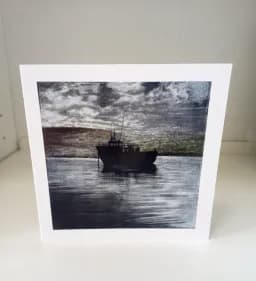 The Ghost Ship - Greetings card by Trevor Whetstone