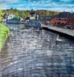 Rodley Canal - Fine art print by Trevor Whetstone