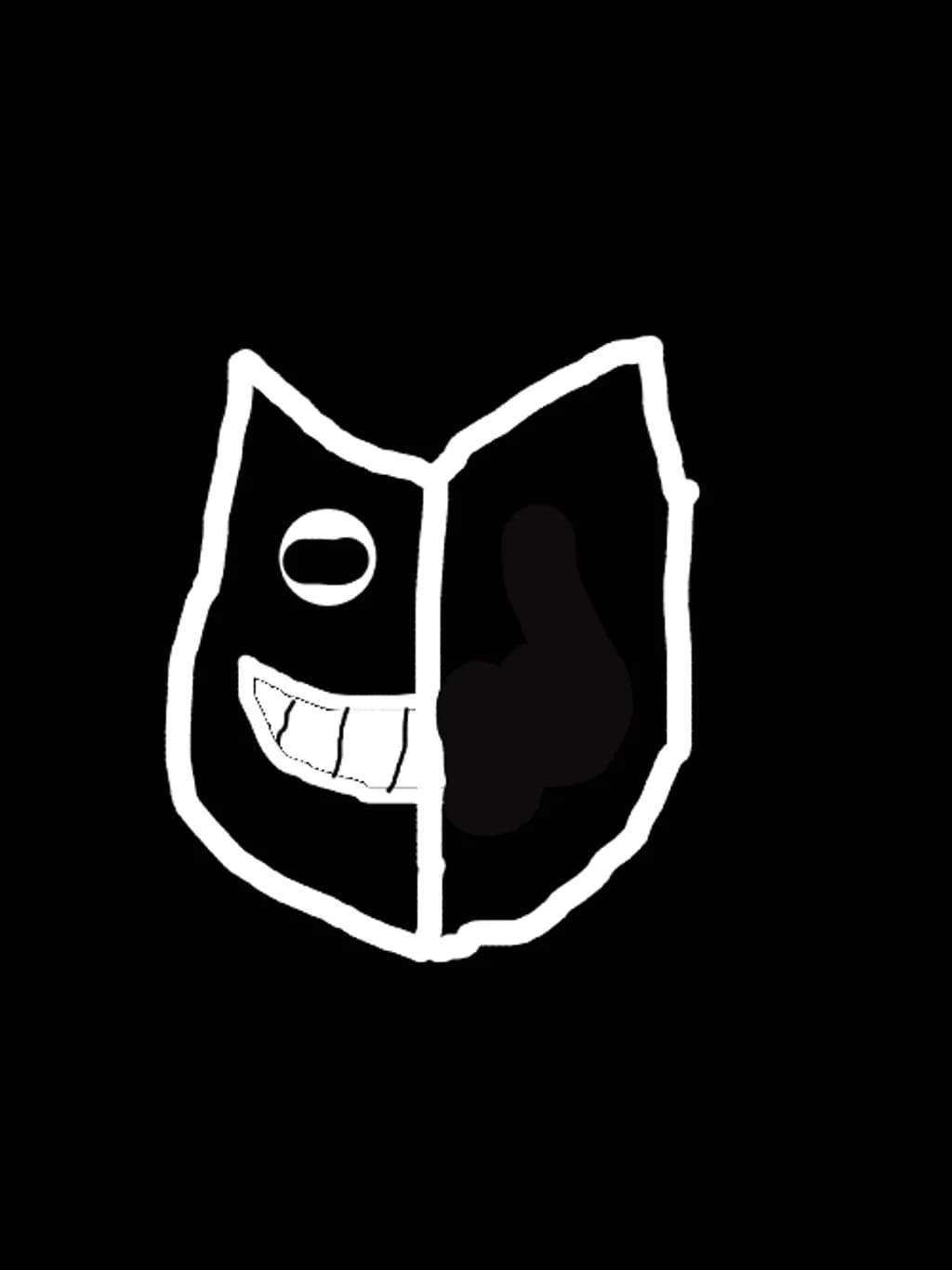 Split Grin Cat