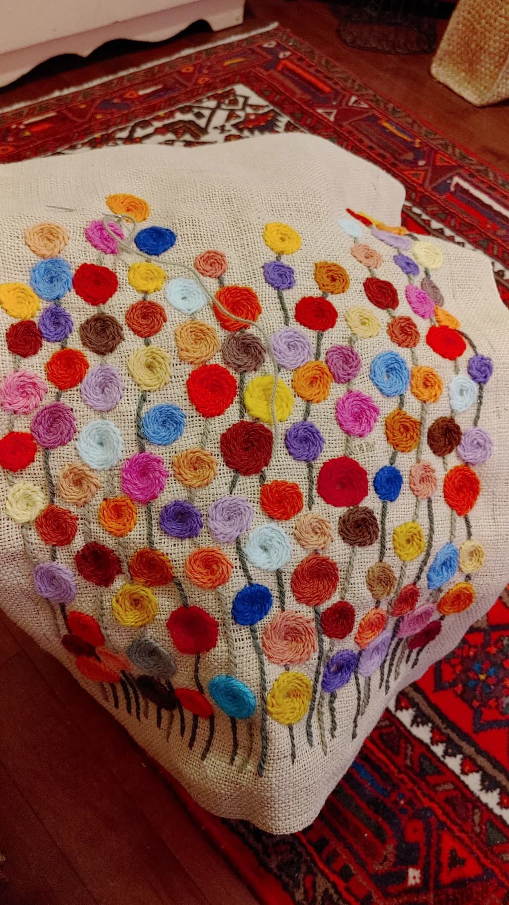 Colorful Bloom Embroidery