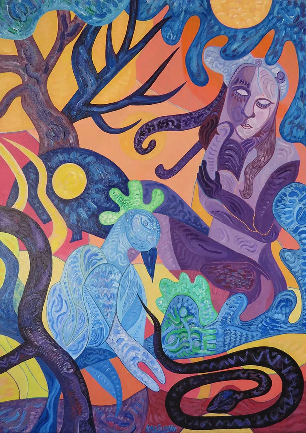 ''Wilderness'', acrylic on canvas, 70×50 cm