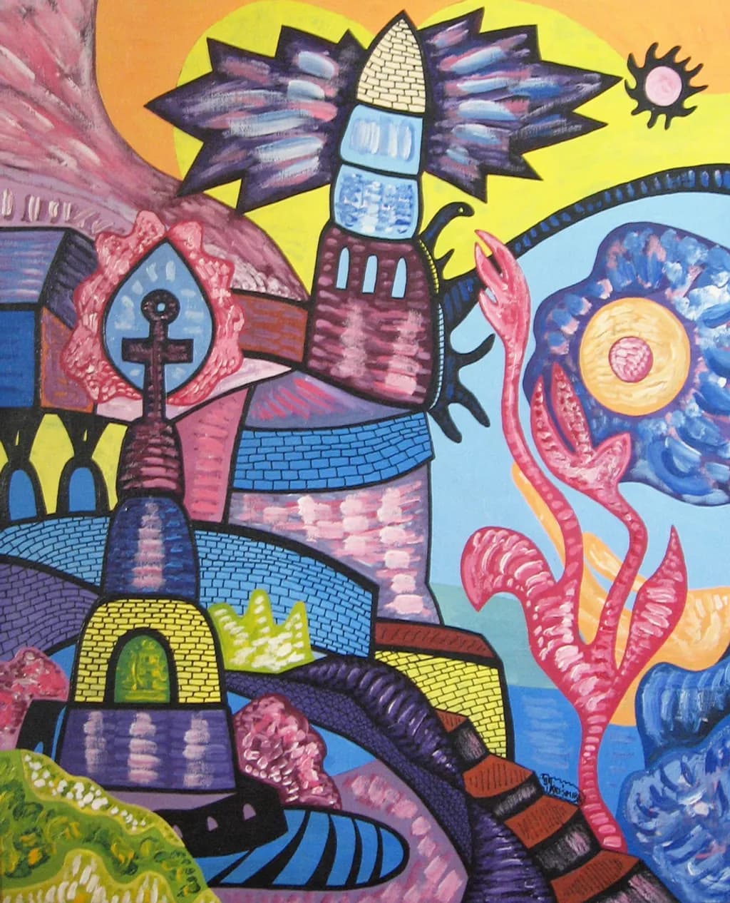 ''Temple of Venus 1'', acrylic on canvas, 50x40 cm