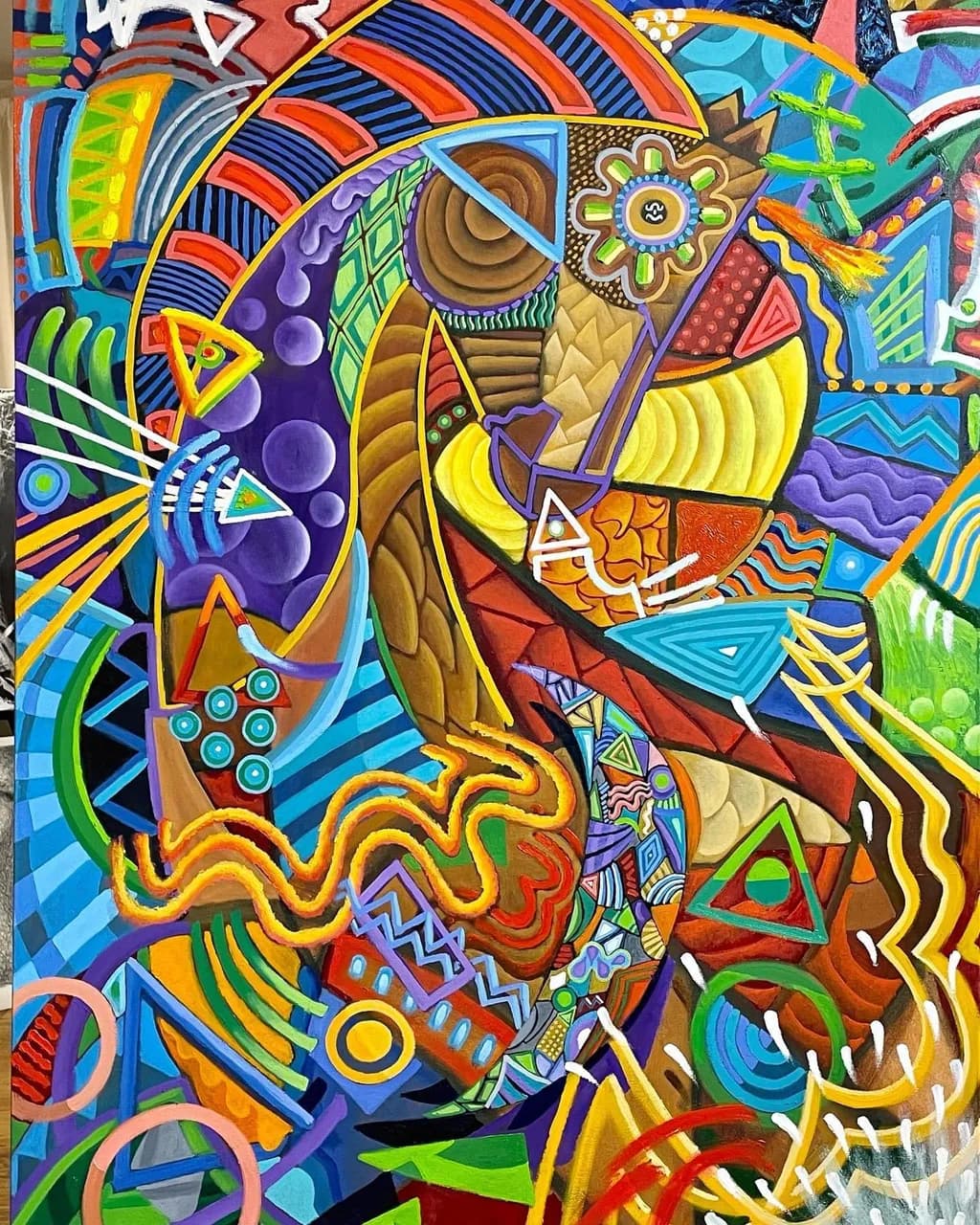 Abstract Bird Composition